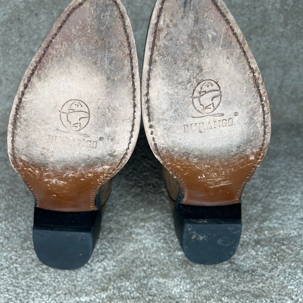 Durango 11” western shaft stitch brown women’s 9M - Picture 6 of 9